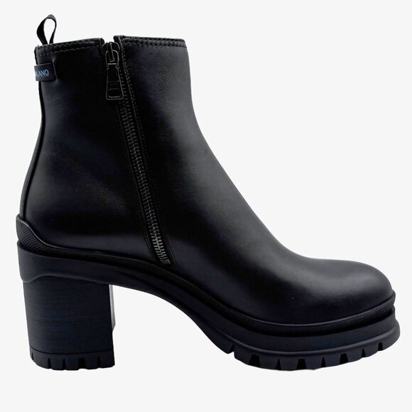 Brand New Prada Montana Lug Sole Vitello Leather mini Platform Combat Boots - Picture 5 of 12